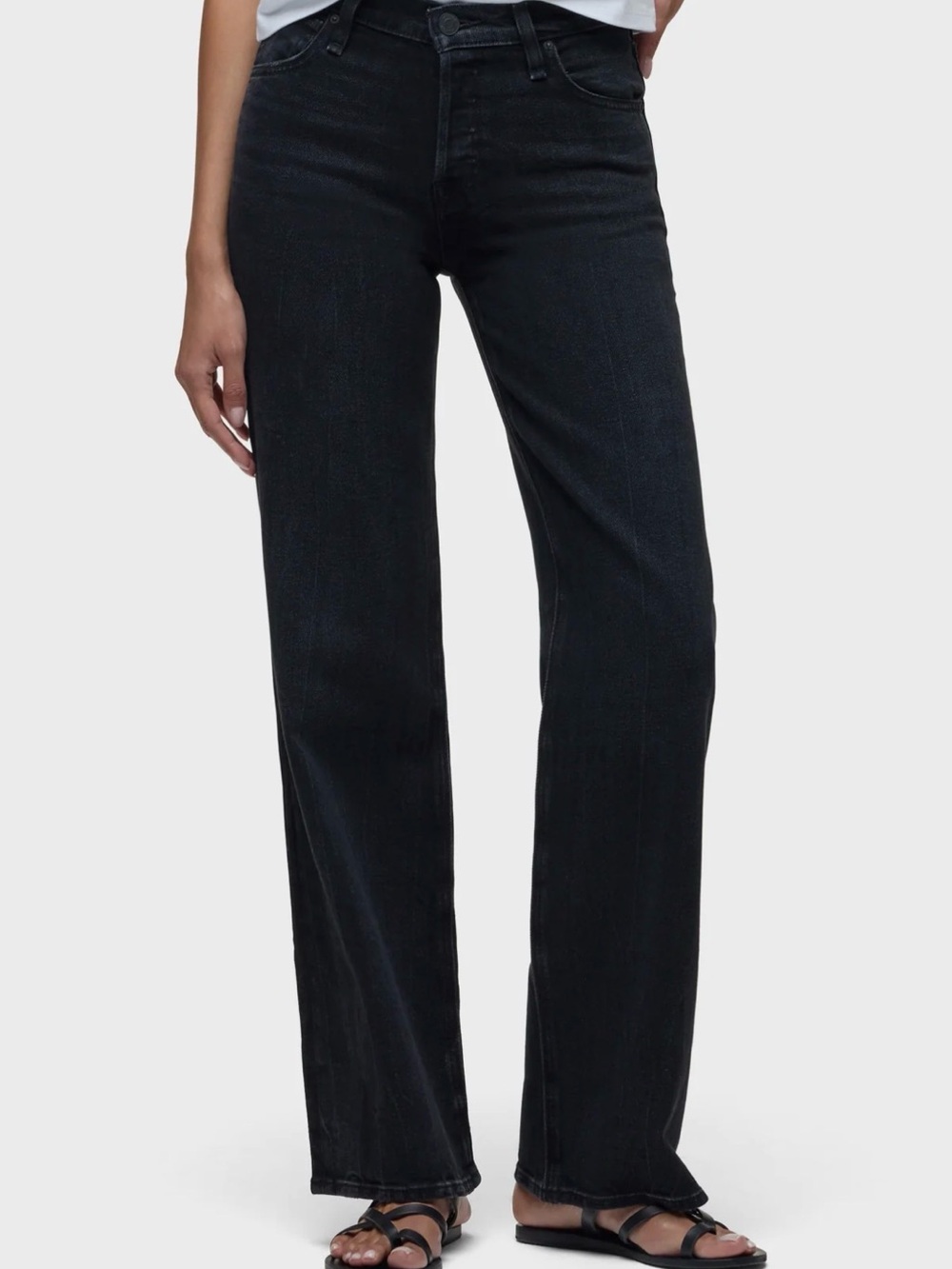 Hudson Jeans Black Wide Leg Flare Jeans